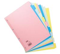 Elba Assorted A4 10 Part 240Gm Divider - Manilla