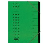 Elba Bürosysteme 42496GN Index File Recycled Card 450 g/sqm A4 12 Compartments Green