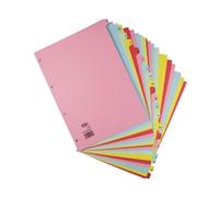 Elba Card Dividers Europunched 160gsm A-Z 20 Part A4 - 400021450