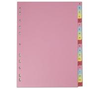 Elba Card Dividers A-Z Europunched 160gsm 20-Part A4 - 400021450