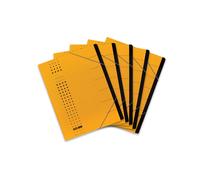 ELBA Chic Folder for A4 Cardboard 7 Compartments Yellow Pack of 5 yellow Folder