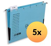 Elba Chic VE5/85803BL Suspension Files A4 RC Cardboard 230 g/m² Pack of 5 Blue
