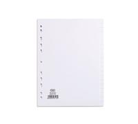 Elba Divider A4 20 Part White Card