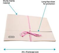 ELBA Document Wallet 100080792 A4+ Dual lock system Cardboard Landscape 36 (W) x 32 (D) x 27 (H) cm Buff Pack of 25