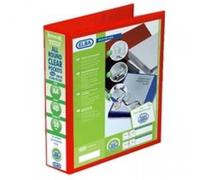 Elba Emgee Presentation Ring Binder Pvc 4 D-Ring 50mm Capacity A4 Red Ref 560331 Pack Of 4
