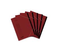 ELBA filing folder chic, for A4, made of cardboard, 7 compartments, burgundy, pa