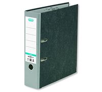 ELBA Folder, cloud marble recycled, 8 cm wide, DIN A4, grey spine, smart original ring binder, file folder, letter folder, office folder, cardboard folder, slot folder, blue angel