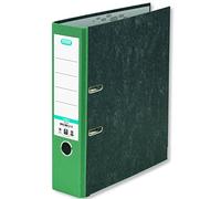 ELBA Folder Cloud Marble Recycling 8 cm Wide DIN A4 Green Spine Smart Original Ring Binder Letter Folder Office Folder Cardboard Folder Slot Folder Blue Angel
