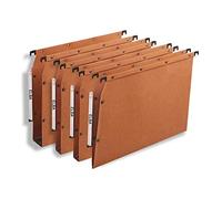 Elba for 100330476 Ultimate AZV Suspension Files or 50 mm A4 Plastic Lever Arch File - Card Vertical Label Pack of 25, Orange