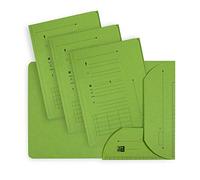 Elba HV Sub-Divider Folders with 2 Flaps A4 240 g Pack of 25 Kraft Paper Lime Green