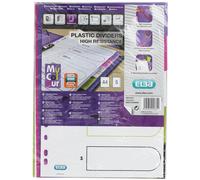 Oxford myColour A4 Plastic Index Blank 5 Sheets 5 Pieces