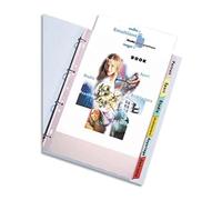 Elba Indexed Divider Pockets 9/100 PVC A4+ Set of 12 Tabs