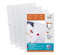 Elba Manageme 74431 Document Sleeves A4 Polypropylene, 0.08 mm with Vario Zipp,