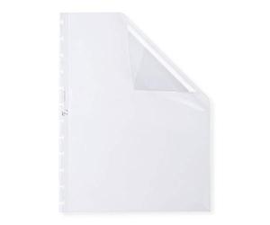 Elba Manageme 74431 Document Sleeves A4 Polypropylene, 0.08 mm with Vario Zipp, Pack of 10, Clear Transparent Plastic Sleeves A4 Manageme! genarbt, Transparent