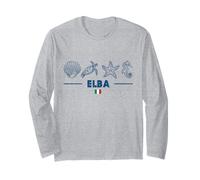 Elba Marine Animals Italian Flag Sea Creatures Island Italy Long Sleeve T-Shirt