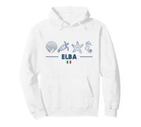Elba Marine Animals Italian Flag Sea Creatures Island Italy Pullover Hoodie