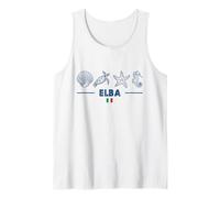 Elba Marine Animals Italian Flag Sea Creatures Island Italy Tank Top