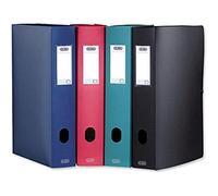 Elba Memphis Box File Polypropylene Personalisable Elasticated Spine 80mm A4 Blue Ref M98802903