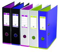Elba My Color Lever Arch Files A4 Pack of 10 A4 80 mm Spine ASSORTIS 9 Couleurs