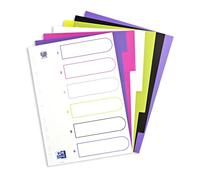 Elba My Colour Document Dividers 6 Tabs Assorted Colours