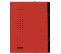 Elba Office Systems 42496RO Index Expander File Recycled Card 450 g/sqm A4 12 Compartments Red