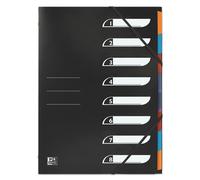 Elba Organiser File 8-Part Indexing Polypropylene A4 Black Ref 58509011