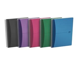 Elba Oxford A5 Squared Urban Mix Spiral Notebook - 5 Colours (Pack of 5)