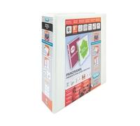 Elba Panorama 65mm 2 D-Ring Presentation Lever Arch File A4 White (Pack of 5) 400008436