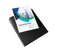 Elba Panorama 65mm Presentation Lever Arch File A4 Black (Pack Of 5)
