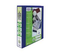 Elba Presentation Ring Binder Panorama Polypropylene 4 D-Ring A4 40mm Blue 6-pack