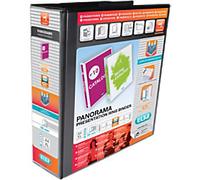 ELBA Panorama Presentation Binder A4 4 Rings Black