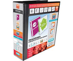 ELBA Panorama Presentation Binder A4 4 Rings Black