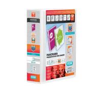 Elba Panorama Presentation Ring Binder Pvc 4 D-Ring 65mm Capacity A4 White Ref 400001305 Pack 10