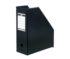 Elba Plastic Magazine File - Black (Pack of 5), 100400637