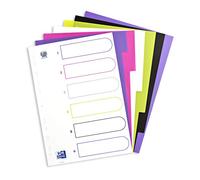 Elba Plastic tab dividers 20 Register Multi-Coloured