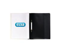 Elba Report Files With Front Cover Pocket A4 Black (Pack 25) 400055036