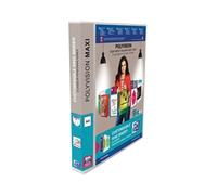 Elba Polyvision A3 Maxi Clear 25mm 4 D-Ring Presentation Binder (5 Pk)