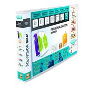 Elba Polyvision A3 Maxi Landscape Clear 30mm 4 D-Ring Presentation Binder (Pack of 5) 100080803 "1X"