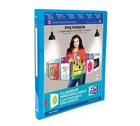 Elba Polyvision File with 4 Rings, Blue 20 mm blue