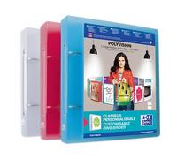 Elba Polyvision Ring Binder 17 x 22 cm Blue/Pink