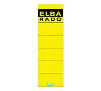 Elba Rado 100420949 Spine Labels Self-Adhesive Short Wide and - - Yellow (Pack of 10)
