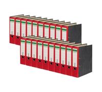 Elba Rado Ring Binder/Folder, Clouded Marble A4, Wide (20 Items) red