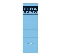 ELBA Rado Spine Labels, Pack of 10, Wide and Short, Self-Adhesive, Blue