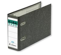 Elba Recycling Folder A5 Landscape, Rado Cloud Marble, 7.5 cm Wide, Black