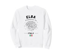 Elba Shell Italian Island Flag Clam Italy Mediterranean Sea Sweatshirt