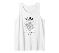 Elba Shell Italian Island Flag Clam Italy Mediterranean Sea Tank Top