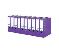Elba Smart Pro 10456VI A4 Folder with 8 cm Wide Spine/Interchangeable Spine Label/Pack of 10 / Purple