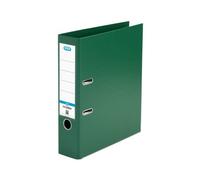Elba A4 Lever Arch File, 570 Sheet Capacity, 80mm spine, Strongline Plastic on Board, Single, Green