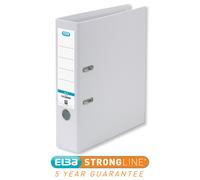 Elba 70mm Lever Arch File Plastic White A4 100080902