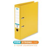 Elba 70mm Lever Arch File Plastic Yellow A4 100080901
